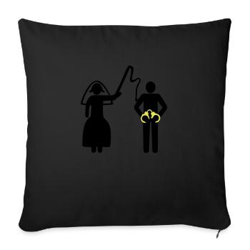 Bachelor party, bachelorette party (cheap!) - Housse de coussin décorative 45 x 45 cm - noir - Devant