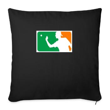 beerpong - Sofa pillowcase 17,3'' x 17,3'' (45 x 45 cm) - black - Front