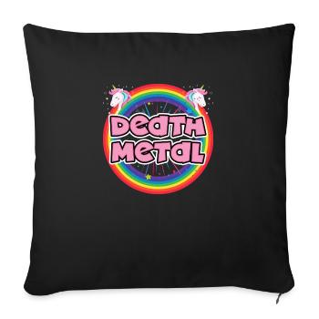 Death Metal - Sofa pillowcase 17,3'' x 17,3'' (45 x 45 cm) - black - Front