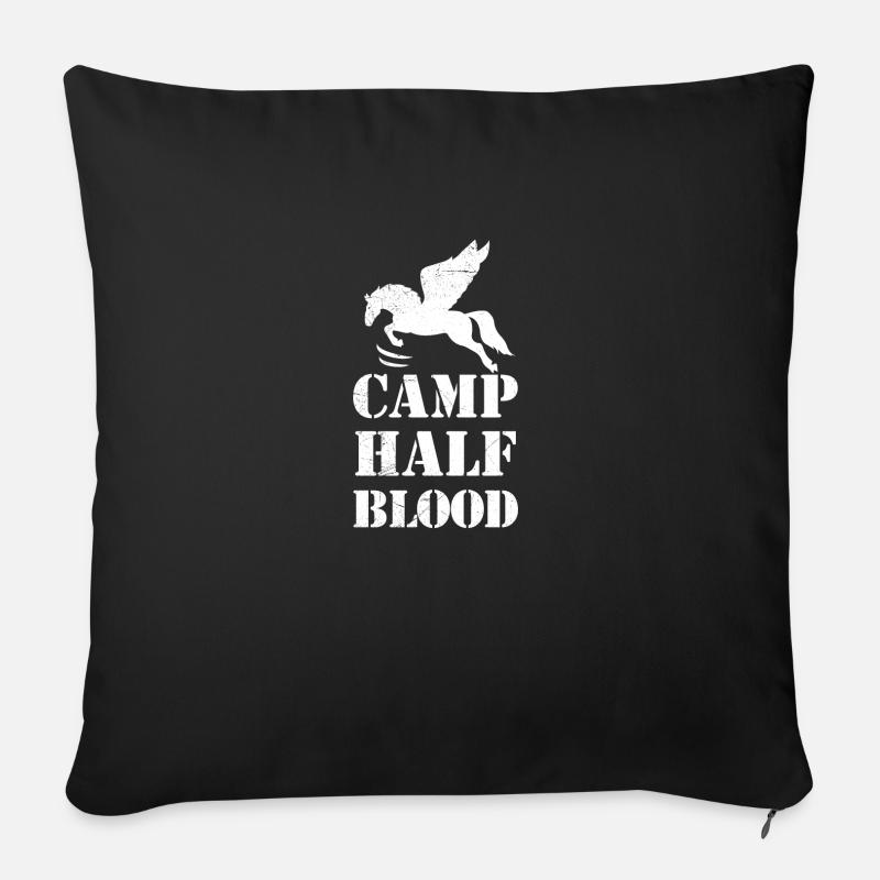 Griechisches Camp Half Blood Geschenkidee - Sofakissenbezug 45 x 45 cm - Schwarz