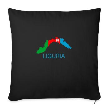 Ligurie - Housse de coussin décorative 45 x 45 cm - noir - Devant