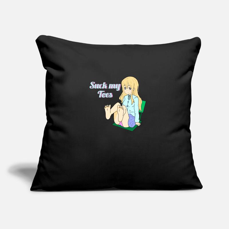 Suce mes orteils Housse de coussin décorative 45 x 45 cm
