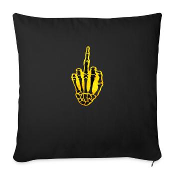 middlefinger design - Sofakissenbezug 45 x 45 cm - Schwarz - Vorne