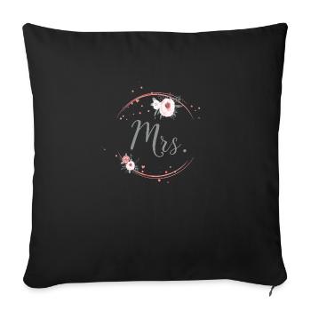 circle_mrs - Housse de coussin décorative 45 x 45 cm - noir - Devant