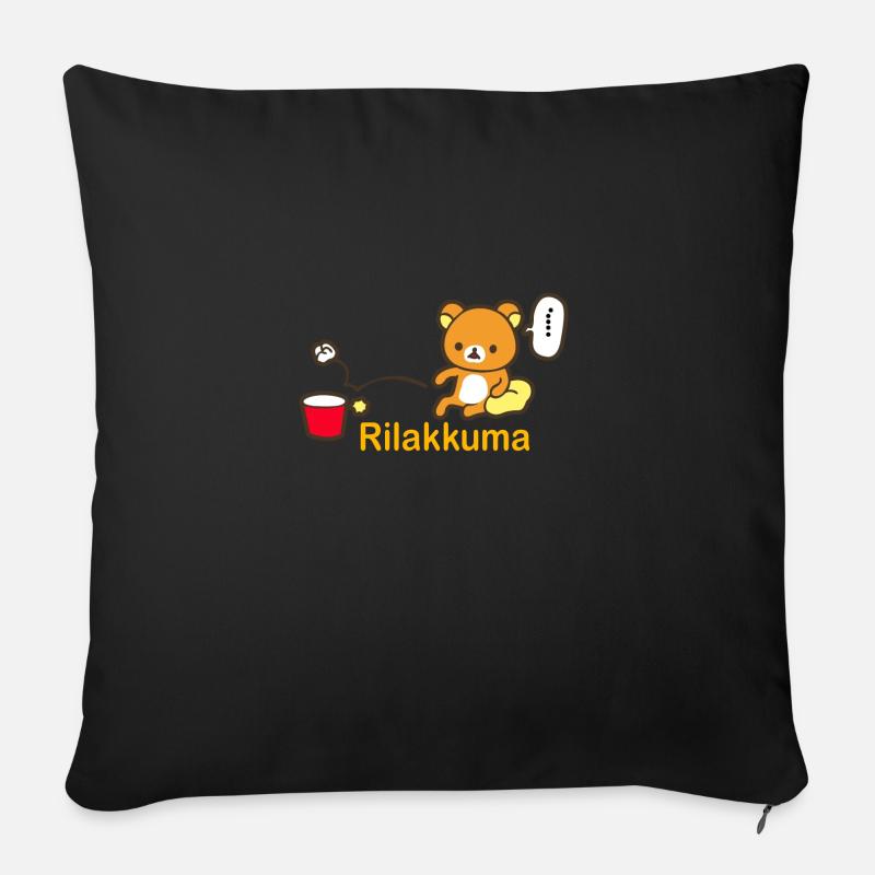 Rilakkuma - Sofakissenbezug 45 x 45 cm - Schwarz