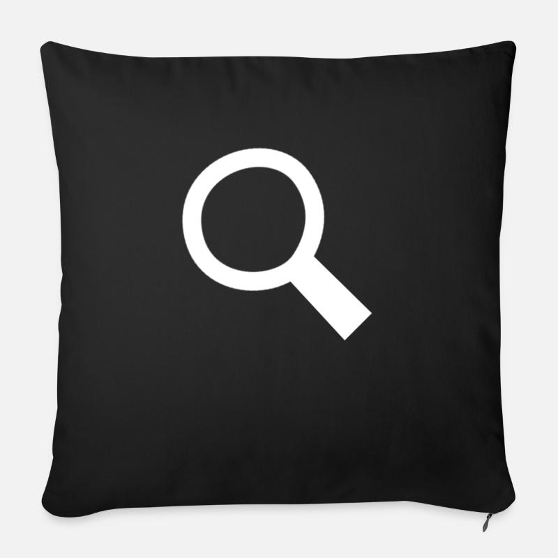 Suchen - Sofakissenbezug 45 x 45 cm - Schwarz