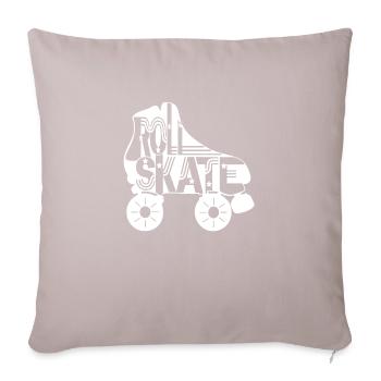 roller skating Rollkunstlauf 4 23 - Sofakissenbezug 45 x 45 cm - helles Taupe - Vorne
