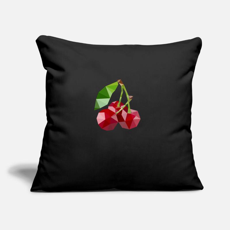 Low poly cherry Sofa pillowcase 17,3'' x 17,3'' (45 x 45 cm)