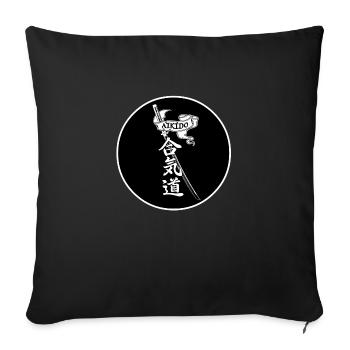 Aikido - Sofakissenbezug 45 x 45 cm - Schwarz - Vorne