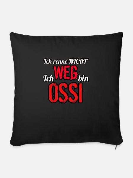 Ossi - Sofakissenbezug 45 x 45 cm - Schwarz