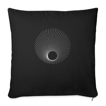 Pattern - Sofa pillowcase 17,3'' x 17,3'' (45 x 45 cm) - black - Front