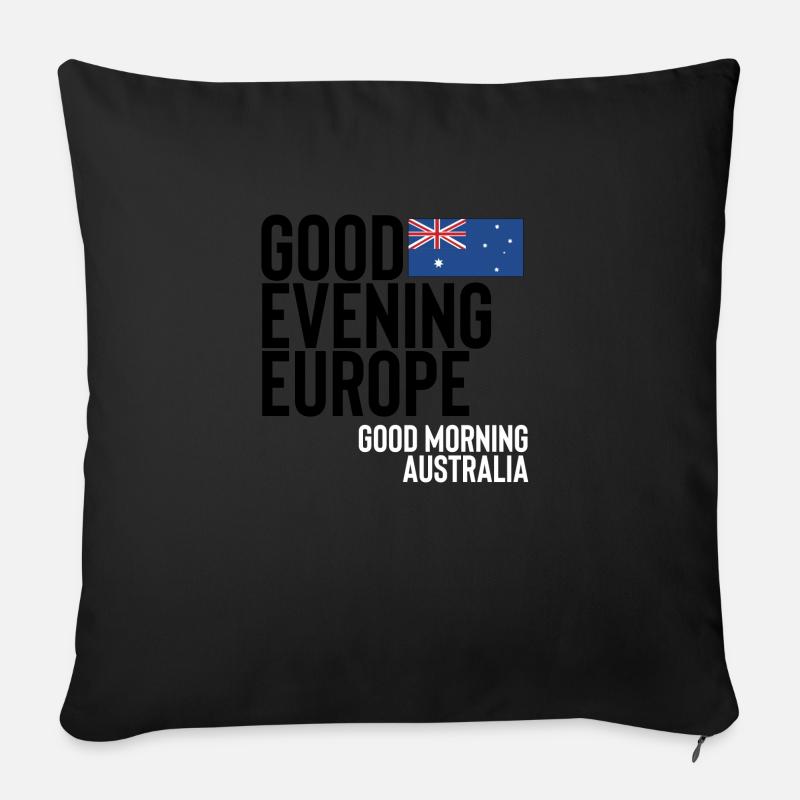 Australien - Sofakissenbezug 45 x 45 cm - Schwarz
