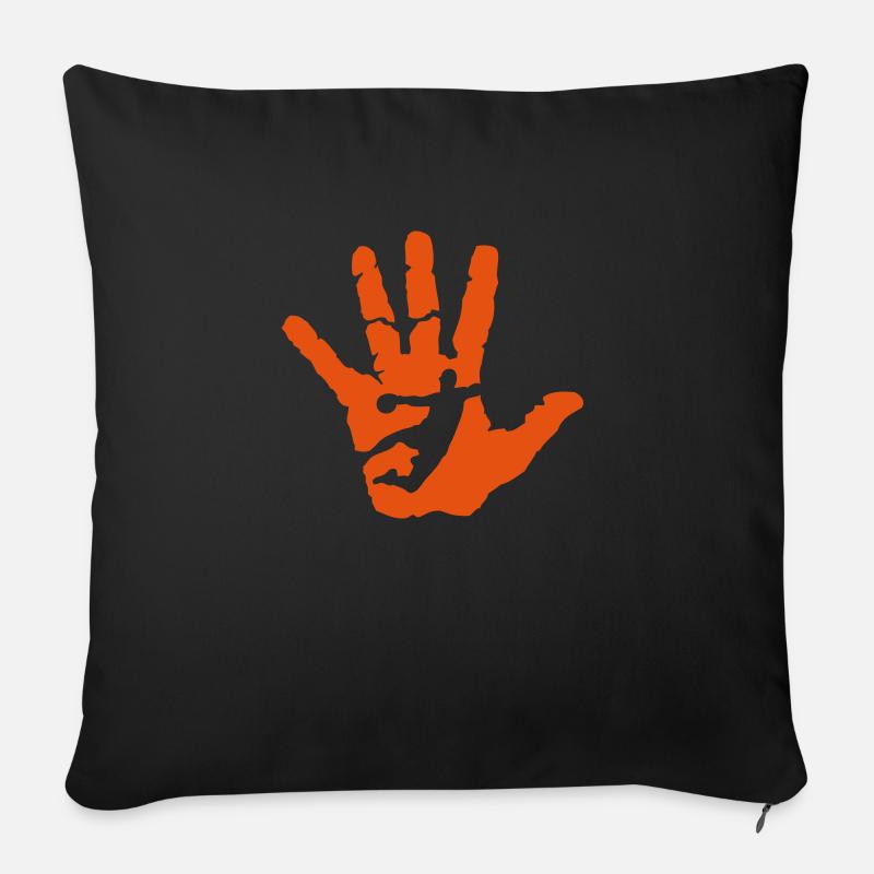 handball handball - Sofakissenbezug 45 x 45 cm - Schwarz