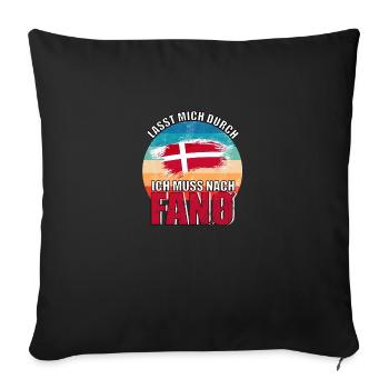 Fanö - Sofakissenbezug 45 x 45 cm - Schwarz - Vorne