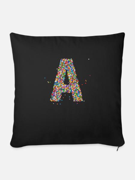 A - Sofakissenbezug 45 x 45 cm - Schwarz