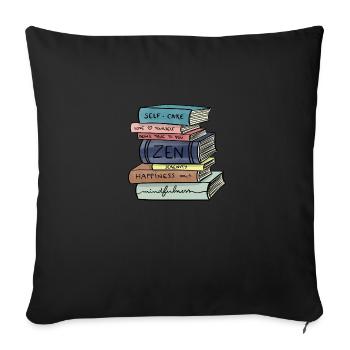 Livres / Light, Dreams & Love - Housse de coussin décorative 45 x 45 cm - noir - Devant