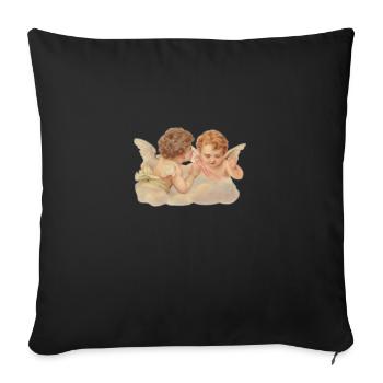 Engel Design - Housse de coussin décorative 45 x 45 cm - noir - Devant