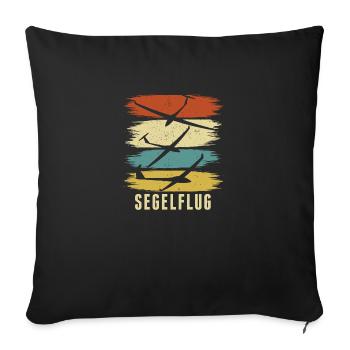 Gliders | Glider Glider Gifts - Sofa pillowcase 17,3'' x 17,3'' (45 x 45 cm) - black - Front