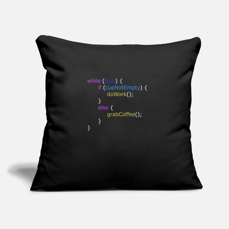Conception de programmeur informatique logiciel nerd Housse de coussin décorative 45 x 45 cm