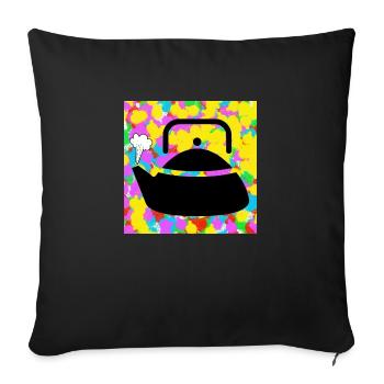 Kochen wasserkocher pop Farbe Tie Dye Hintergrund Funky - Sofakissenbezug 45 x 45 cm - Schwarz - Vorne