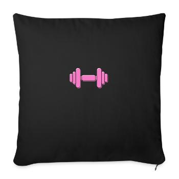 Sport rose - Housse de coussin décorative 45 x 45 cm - noir - Devant