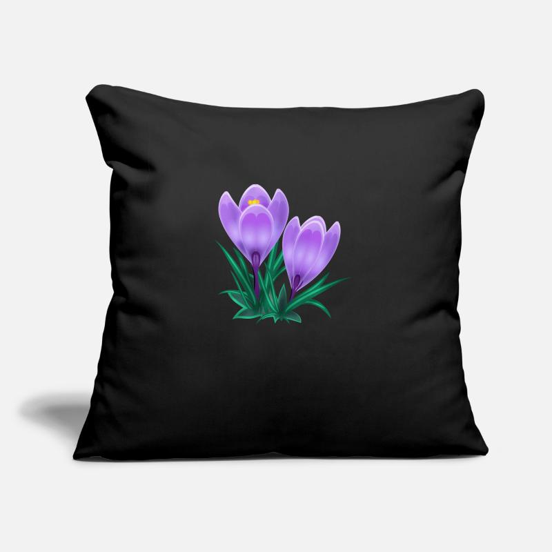 crocus Housse de coussin décorative 45 x 45 cm
