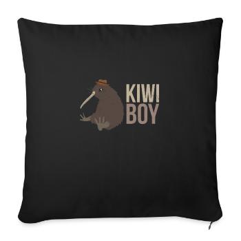 New Zealand Kiwi Boy Partner Look Funny Gift - Sofa pillowcase 17,3'' x 17,3'' (45 x 45 cm) - black - Front