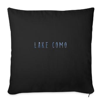 Lake Como - Exclusive Design - Lake Como - Sofa pillowcase 17,3'' x 17,3'' (45 x 45 cm) - black - Front