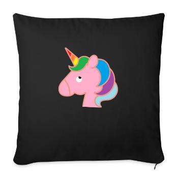 Pony - Sofa pillowcase 17,3'' x 17,3'' (45 x 45 cm) - black - Front