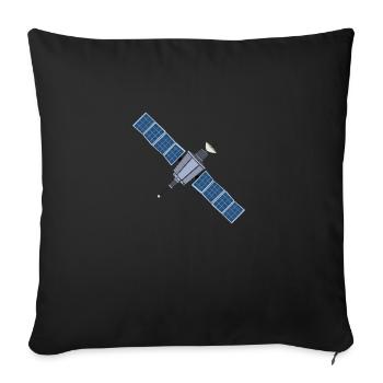 Satellite - Sofa pillowcase 17,3'' x 17,3'' (45 x 45 cm) - black - Front