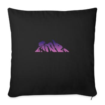 Idée cadeau de grimpeur Tibet Yak - Housse de coussin décorative 45 x 45 cm - noir - Devant