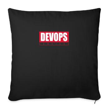 Devops merveilleux - Housse de coussin décorative 45 x 45 cm - noir - Devant