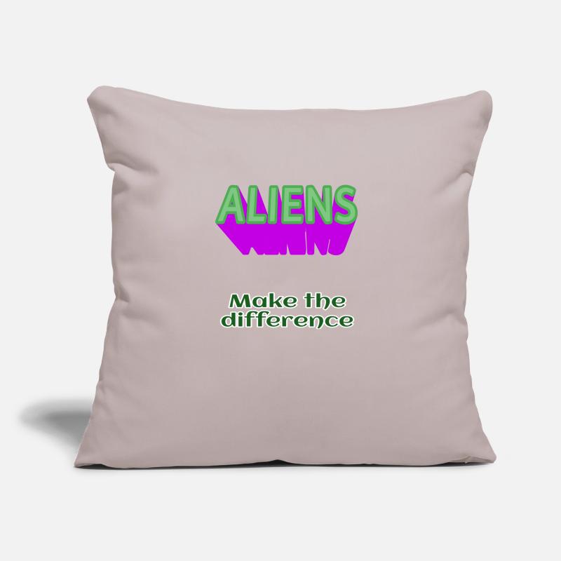 ALIENS Aliens make the difference ohne Alien Sofakissenbezug 45 x 45 cm