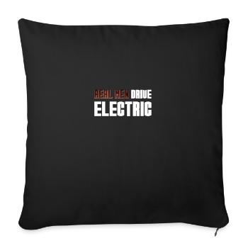 Real (Iron) Men Drive Electric - Sofa pillowcase 17,3'' x 17,3'' (45 x 45 cm) - black - Front