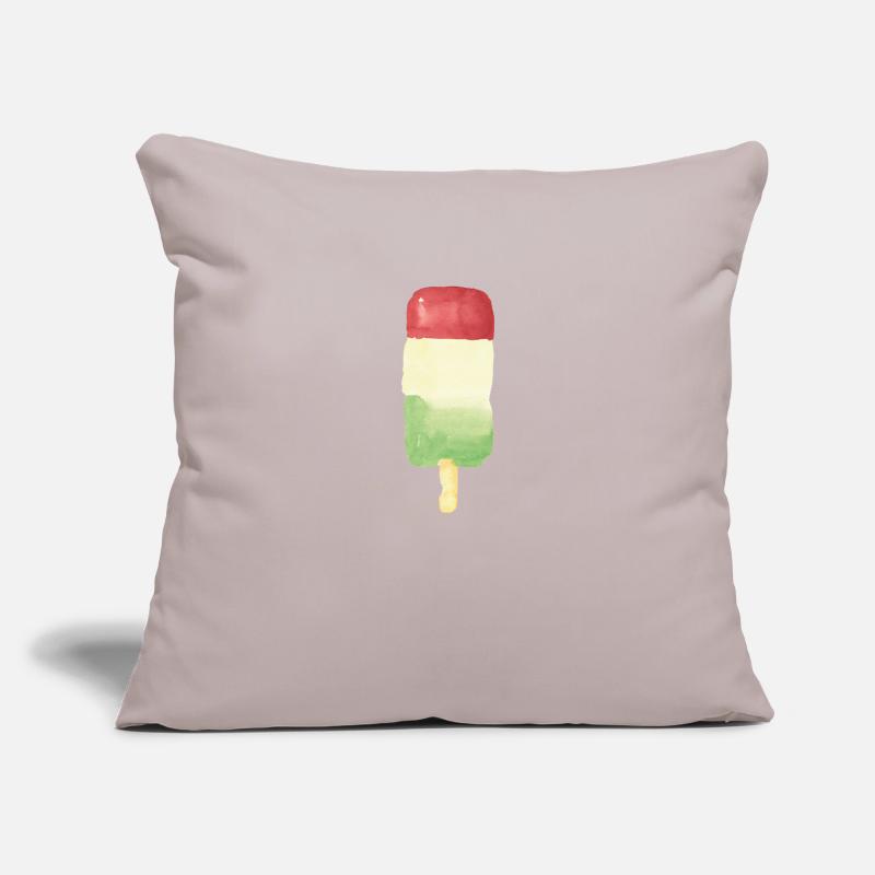 Glace striée 2 Housse de coussin décorative 45 x 45 cm