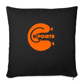 Chipolata - Barbecue - Housse de coussin décorative 45 x 45 cm - noir - Devant