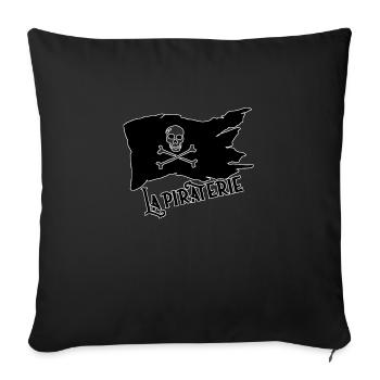 pirate - Sofa pillowcase 17,3'' x 17,3'' (45 x 45 cm) - black - Front
