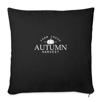 Autumn Harvest Fall Love Pumpkin Gift - Sofa pillowcase 17,3'' x 17,3'' (45 x 45 cm) - black - Front