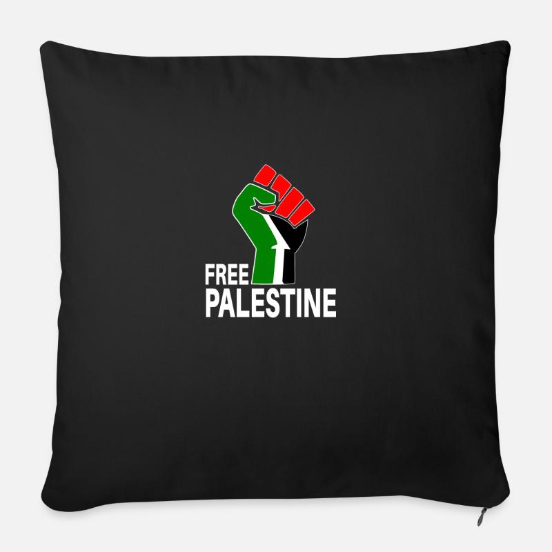 Freies Palästina - Sofakissenbezug 45 x 45 cm - Schwarz
