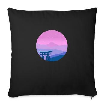 Vaporwave Japan - Sofa pillowcase 17,3'' x 17,3'' (45 x 45 cm) - black - Front