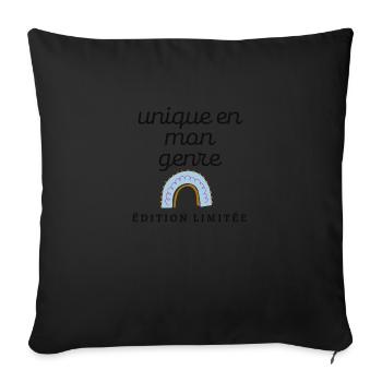 unique en mon genre, édition limitée - Housse de coussin décorative 45 x 45 cm - noir - Devant