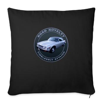 Road royalty, timelessly stylish - Sofa pillowcase 17,3'' x 17,3'' (45 x 45 cm) - black - Front