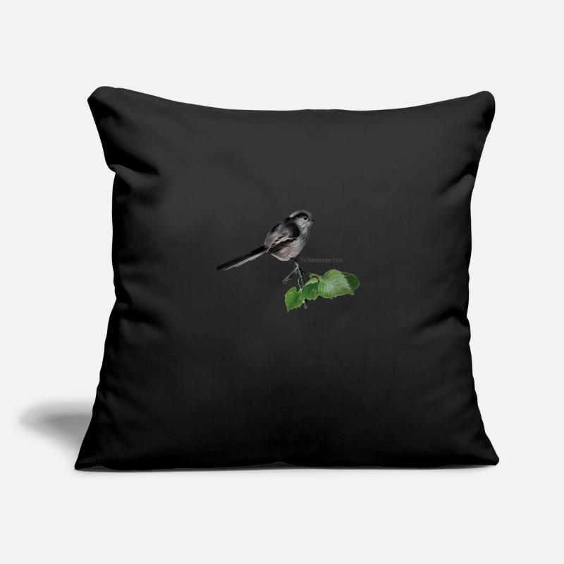 Mésange de queue Housse de coussin décorative 45 x 45 cm