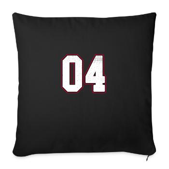 Numéro zéro quatre - 04 Classic Vintage Sport - Housse de coussin décorative 45 x 45 cm - noir - Devant