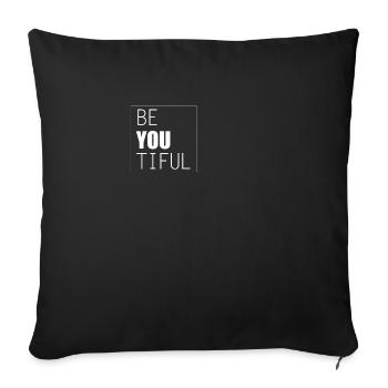 Beyoutiful - Housse de coussin décorative 45 x 45 cm - noir - Devant