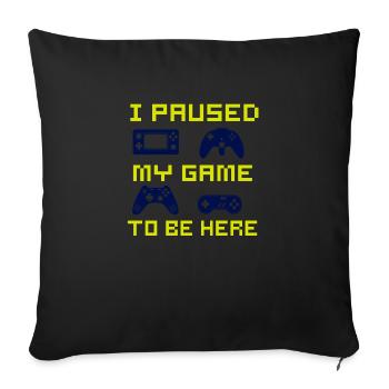 Others go to therapy I just have to - Sofa pillowcase 17,3'' x 17,3'' (45 x 45 cm) - black - Front