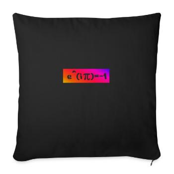Les symboles de maths Belles mathématiques Formule Eulersche - Housse de coussin décorative 45 x 45 cm - noir - Devant