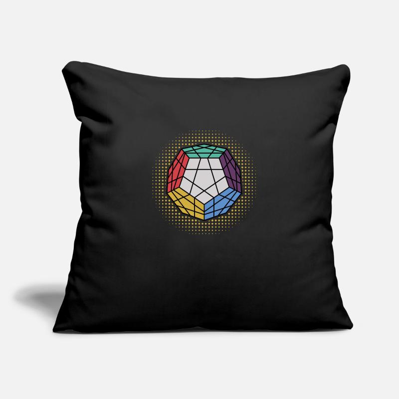 Dodekaeder Cube bytheManzaneda Housse de coussin décorative 45 x 45 cm