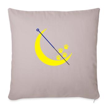 Acupuncture vétérinaire - Housse de coussin décorative 45 x 45 cm - taupe clair - Devant