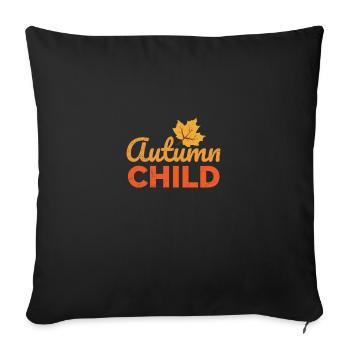 Autumn Child Autumn Child Kids Gift Idea - Sofa pillowcase 17,3'' x 17,3'' (45 x 45 cm) - black - Front
